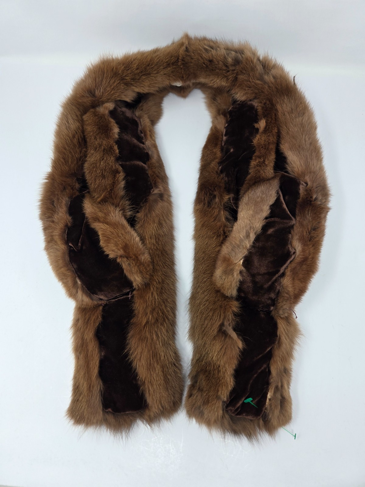 Vintage 40″ Freeman’s Brown Fur Stole Wrap Newport News VA Felt Lined USA Made