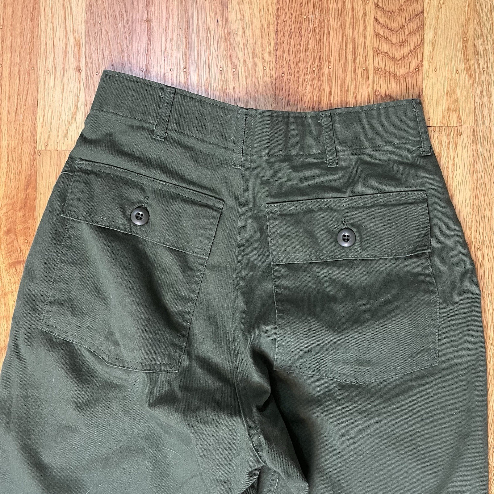 Vintage OG 507 Fatigues 30×29 Army Green Trouser Pants