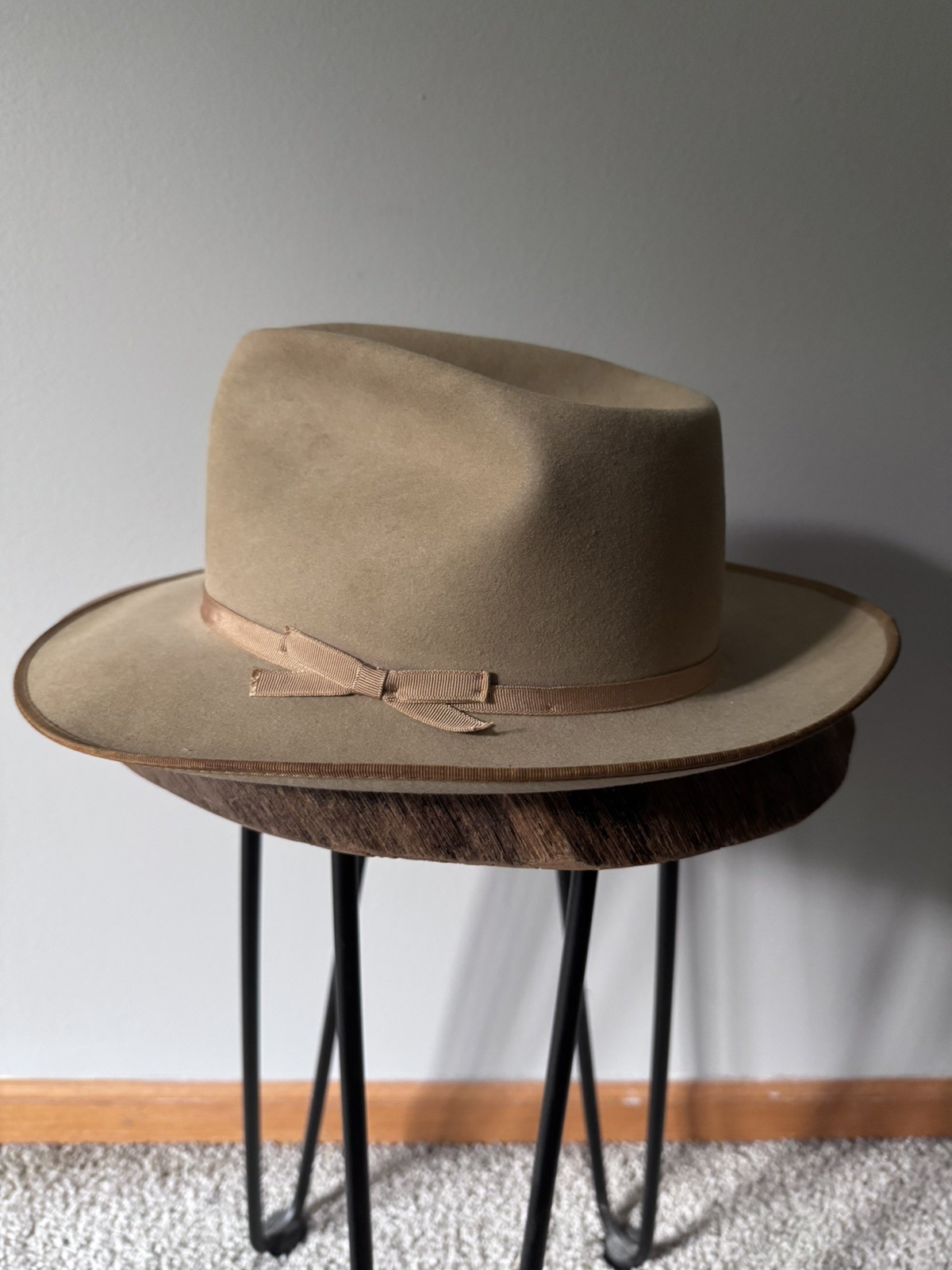 SALE!!! Vintage Restored Penney’s Marathon Fur Felt Fedora Hat 7 1/4