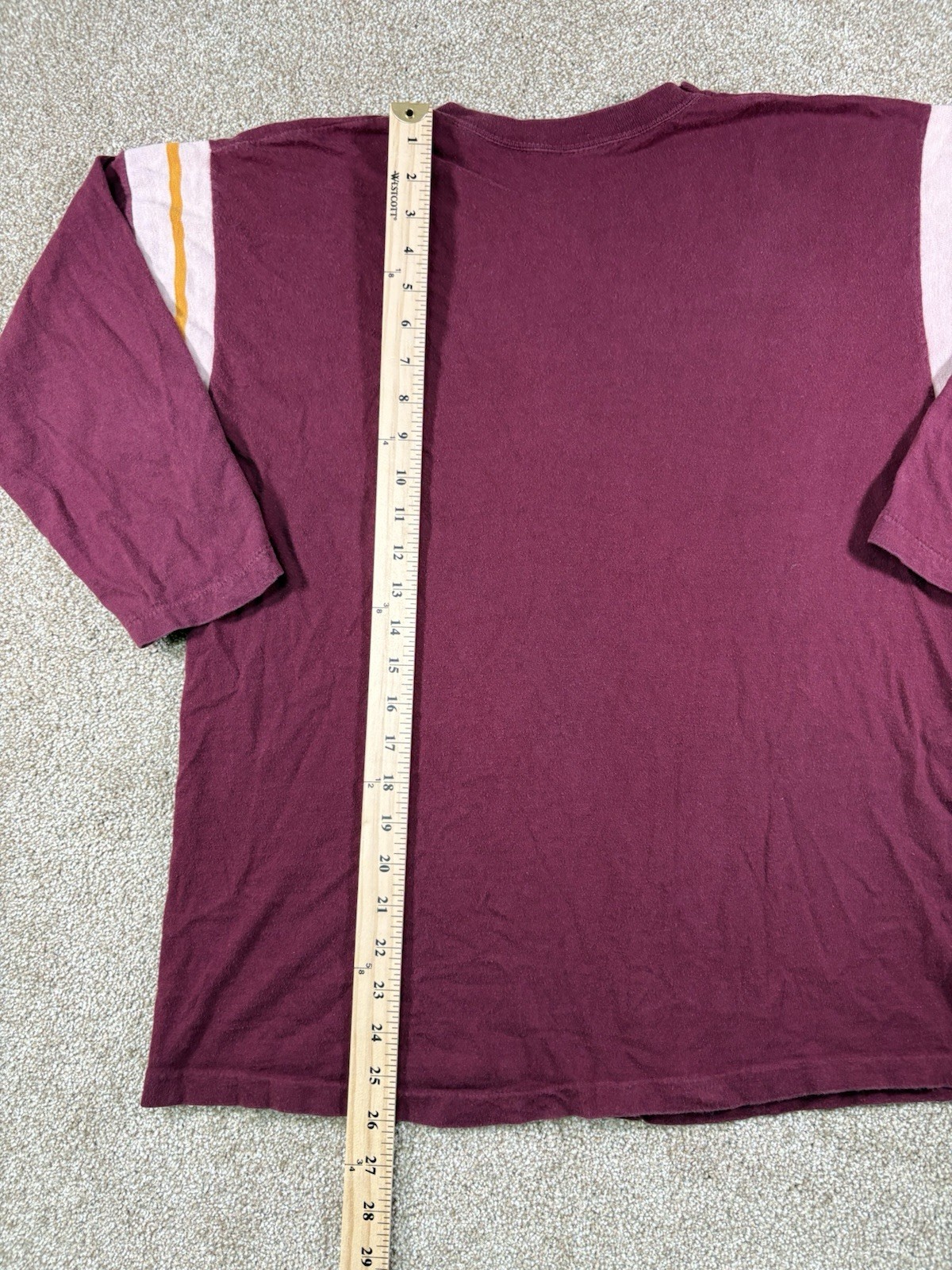 Vintage Sportswear 3/4 Sleeve Football Shirt 100% Cotton • Size XL (46)