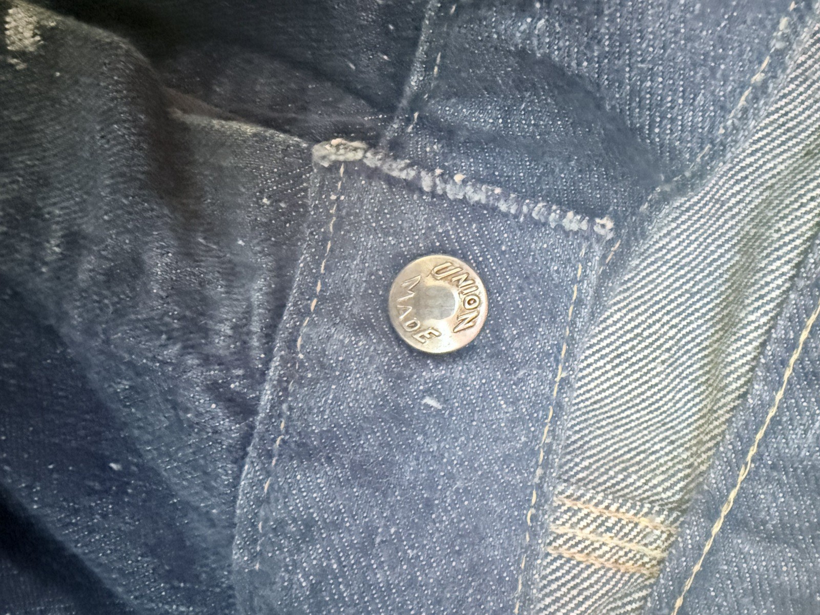 Vintage Big Yank 1940s 1950s Union Made Sanforized Denim Jeans 38×24 USA