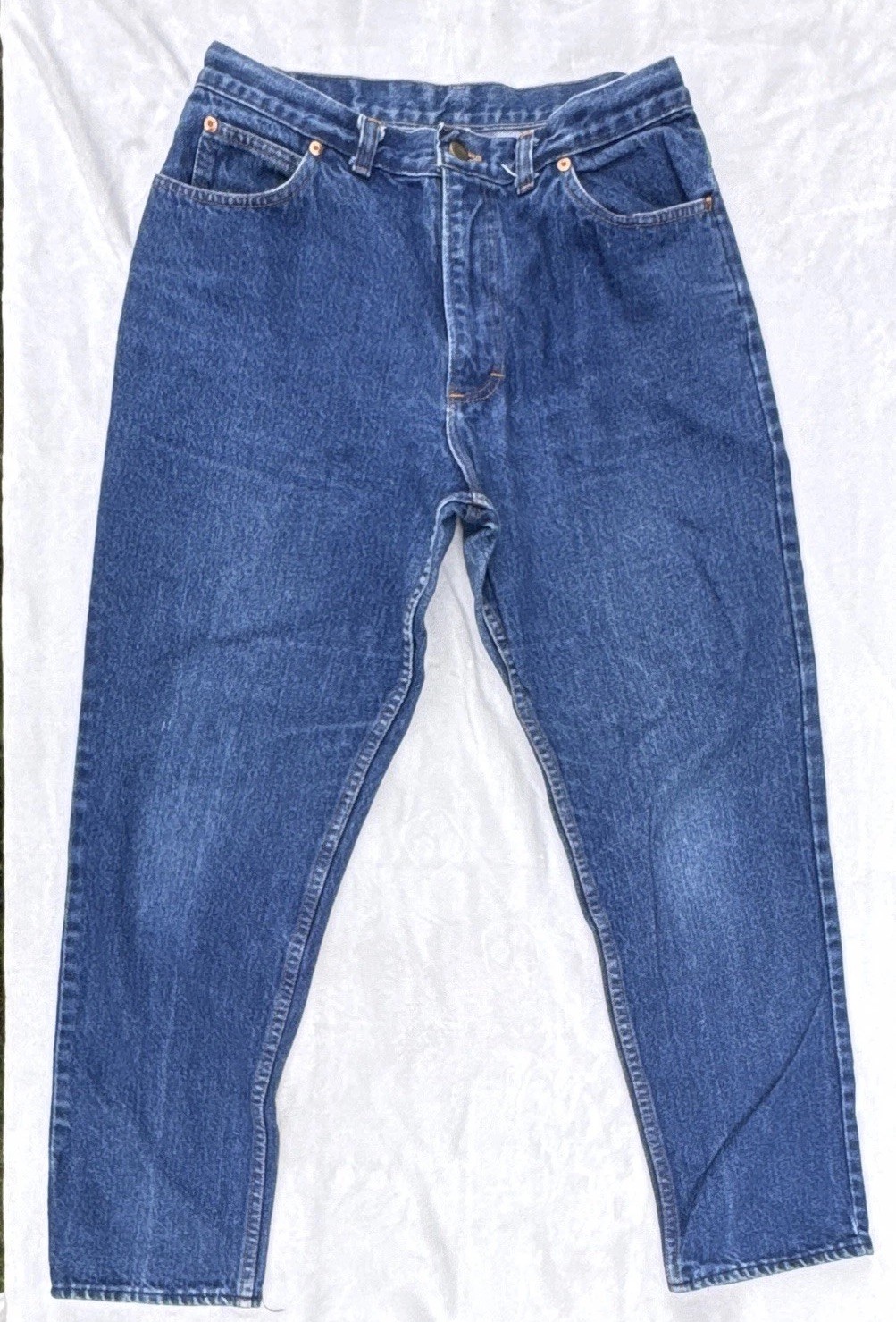 VTG Hovis Heartland Jeans Size 14 Petite 100% Cotton Blue Denim Made In USA