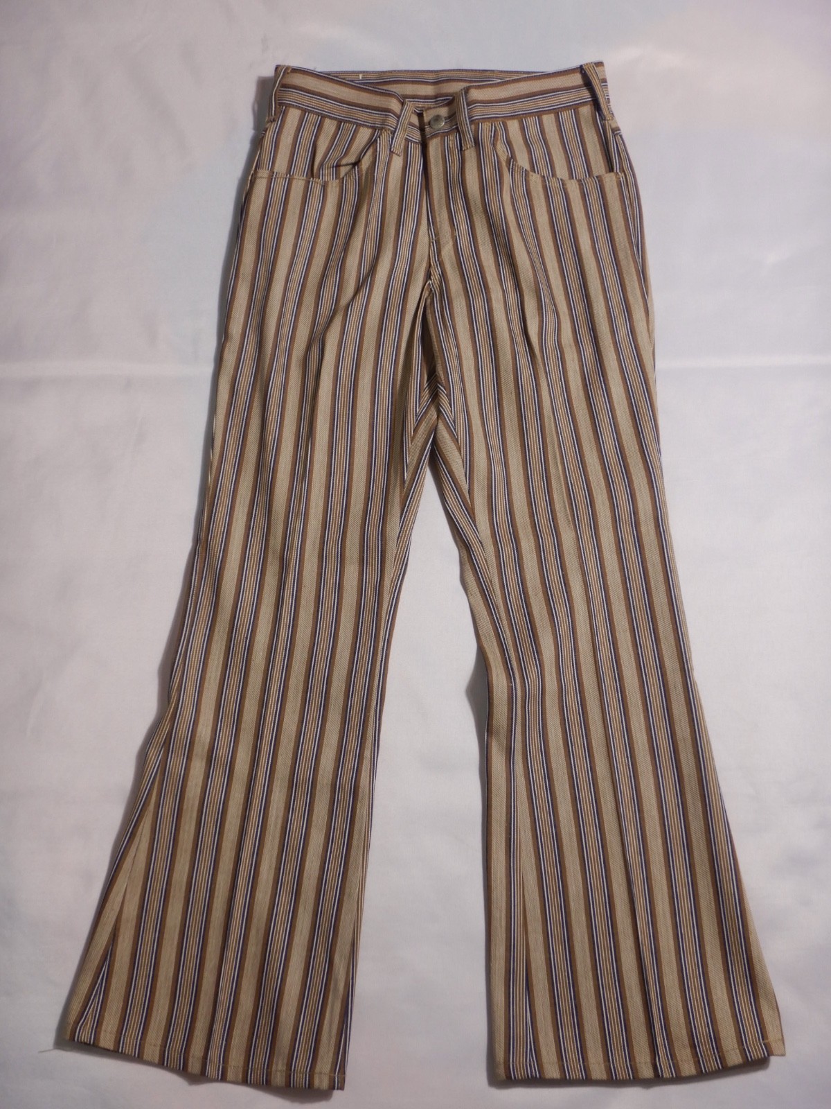 DEADSTOCK Vintage 1970s BIG YANK Striped Bell Bottom Pants Size 28 X 29