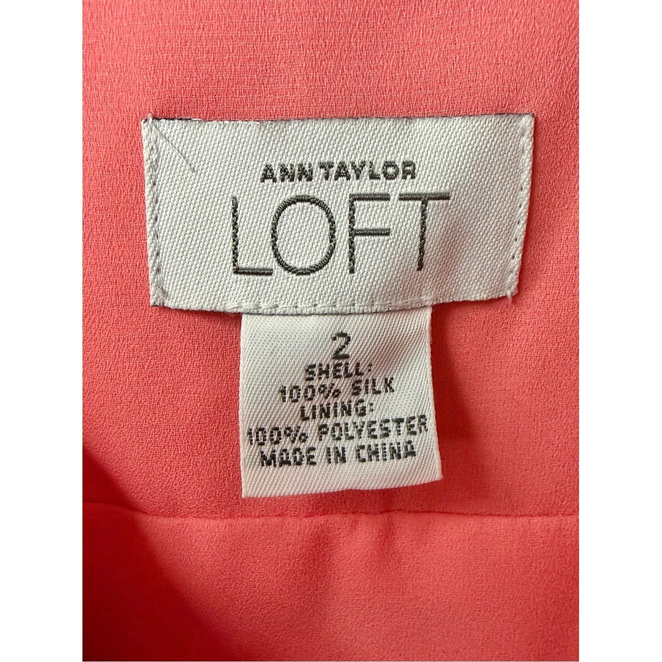 Vintage Y2K Ann Taylor Loft Silk Floral Pink Slip Dress Romantic Fairy | Size 2