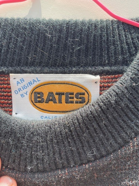 Rare Vintage 1970s “Bates California” Motocross – Motorcycle – Sweater – Large-