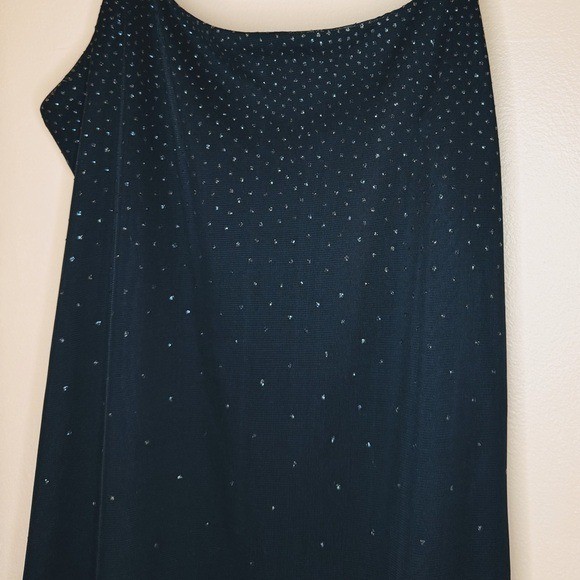 VTG 90s Candy Rocket Navy Blue Dress Whimsigoth Fairy Sparkles