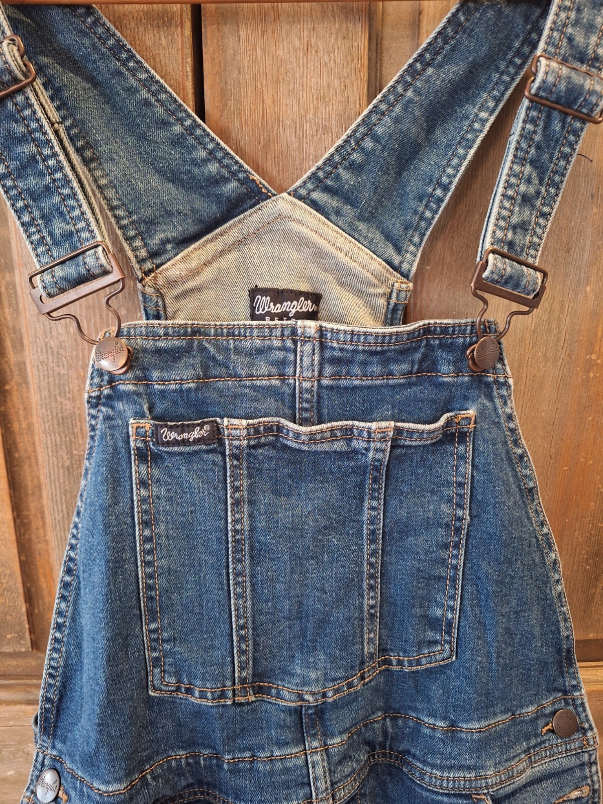 Wrangler Retro Denim Overalls, Unisex Adult, S/M, See Measurements.