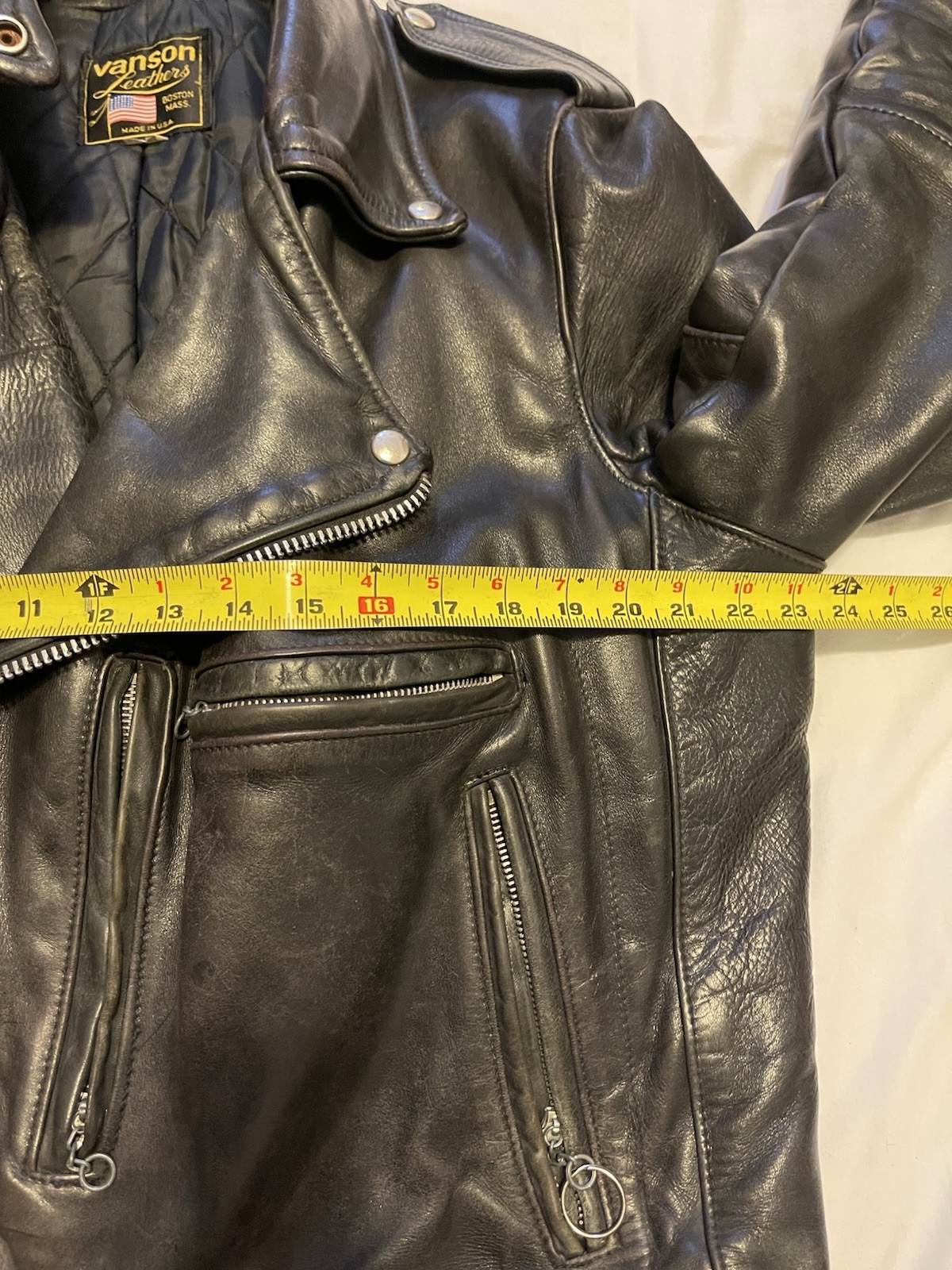 VTG Vanson Rock And Roll Twin Track TALON Size 44 In USA 80’s/90’s RARE