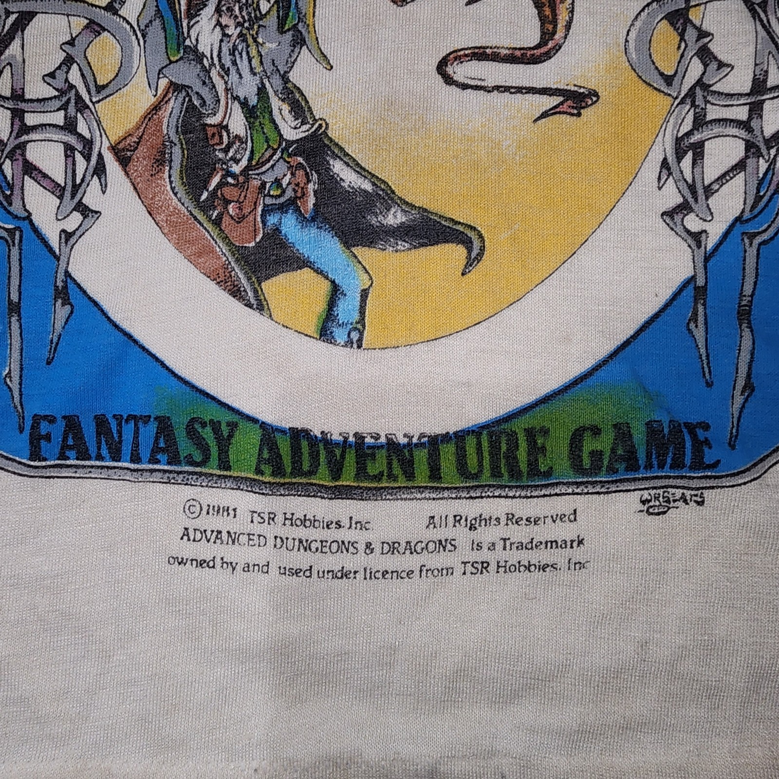 Old Vintage RPG 1981 TSR Hobbies Dungeons & Dragons kids T-Shirt Shirt 80’s
