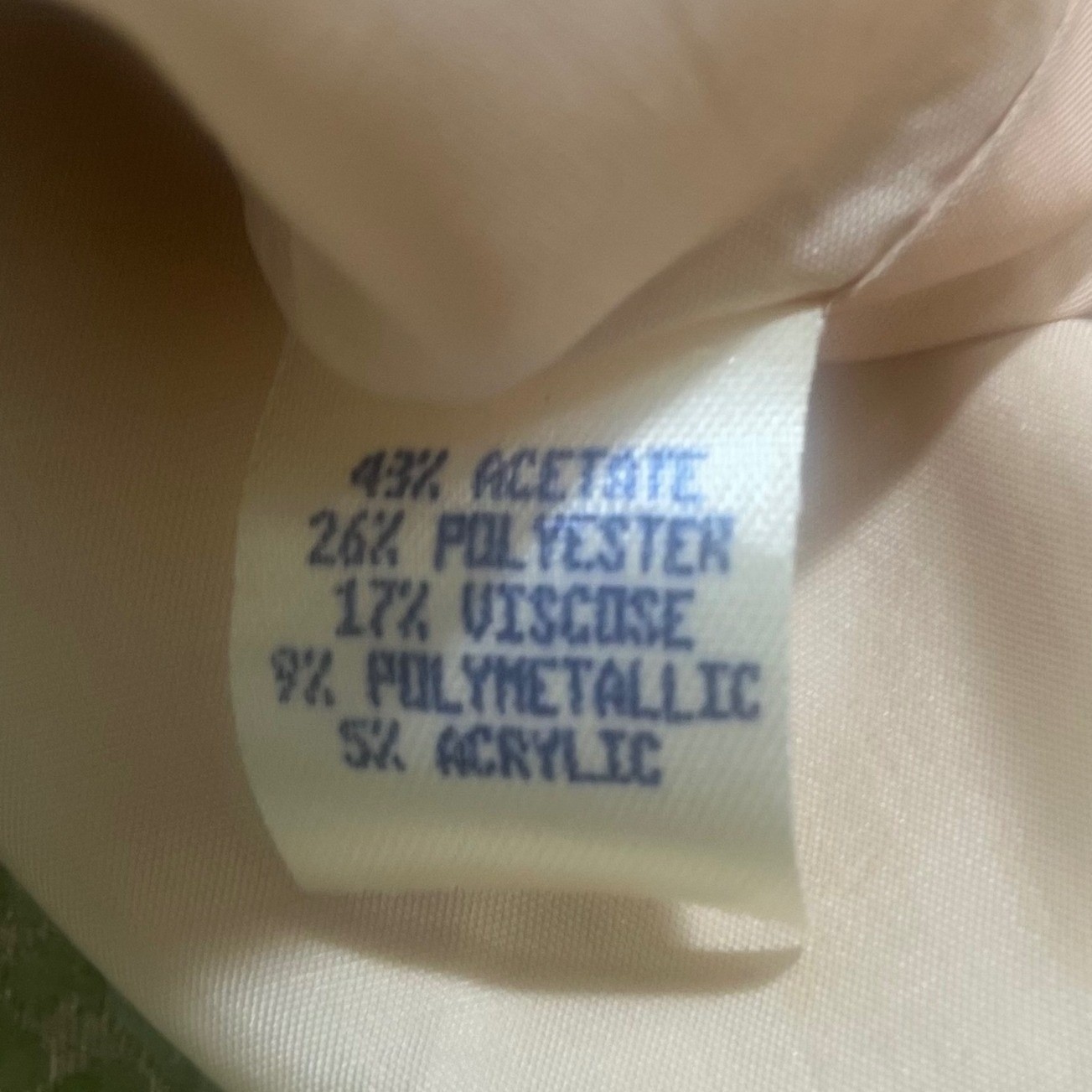 VTG Saks Fifth Avenue Rickie Freeman Pale Sage Metallic Brocade Suit Size 10 USA