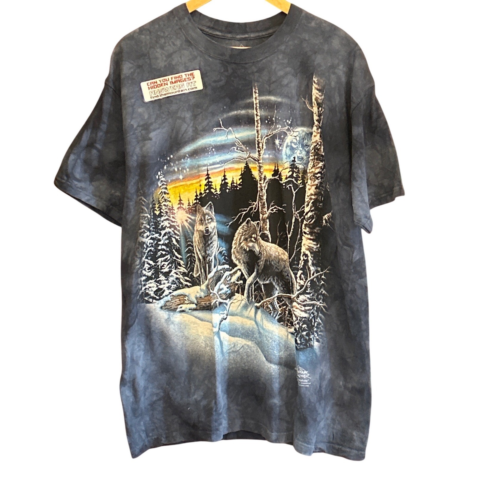 2012 The Mountain Shirt Wolf Naturecore Gorpcore Indie Celestial Animal Graphic