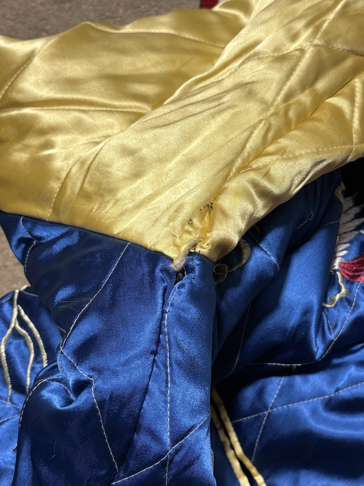 Vintage 1950s Japanese Sukajan Souvenir Jacket Reversible 50s Tiger