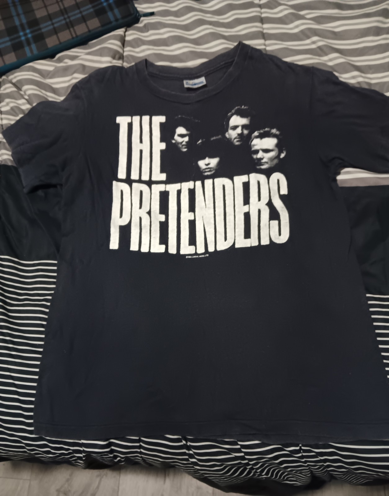 Rare 1984 Single Stitch Pretenders T-Shirt Super Rare Backside M MENS