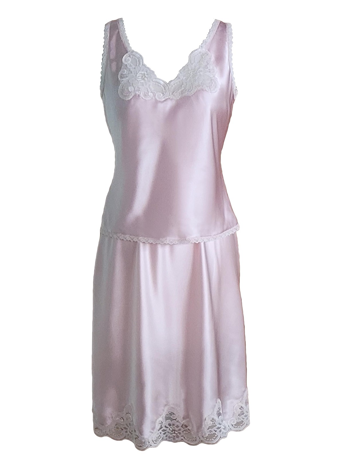 Women’s Rochelle Satin Half Slip-Blush-Large
