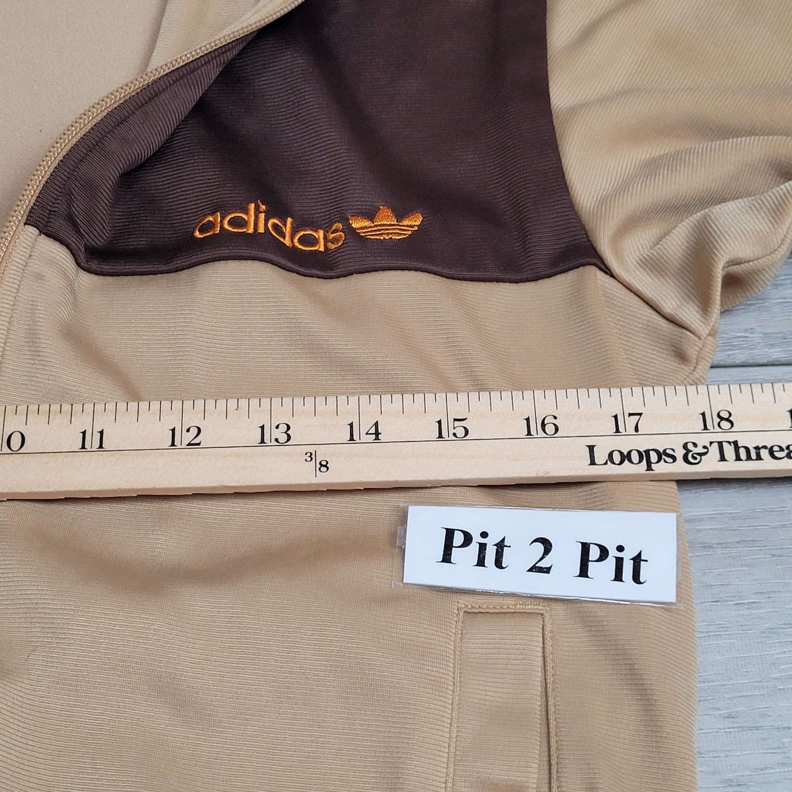 Vintage Adidas Originals Track Jacket Mens XS Brown Colorblock Trefoil Y2K 2005