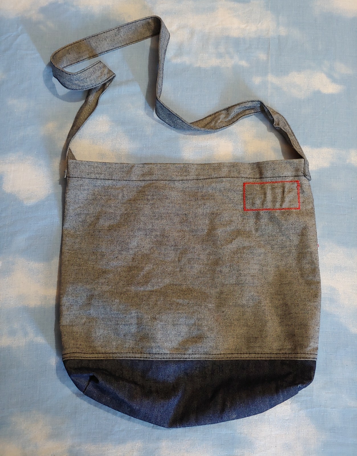 Vintage LOVE THERAPY by ELIO FIORUCCI Double Sided Jeans Bag New RARE