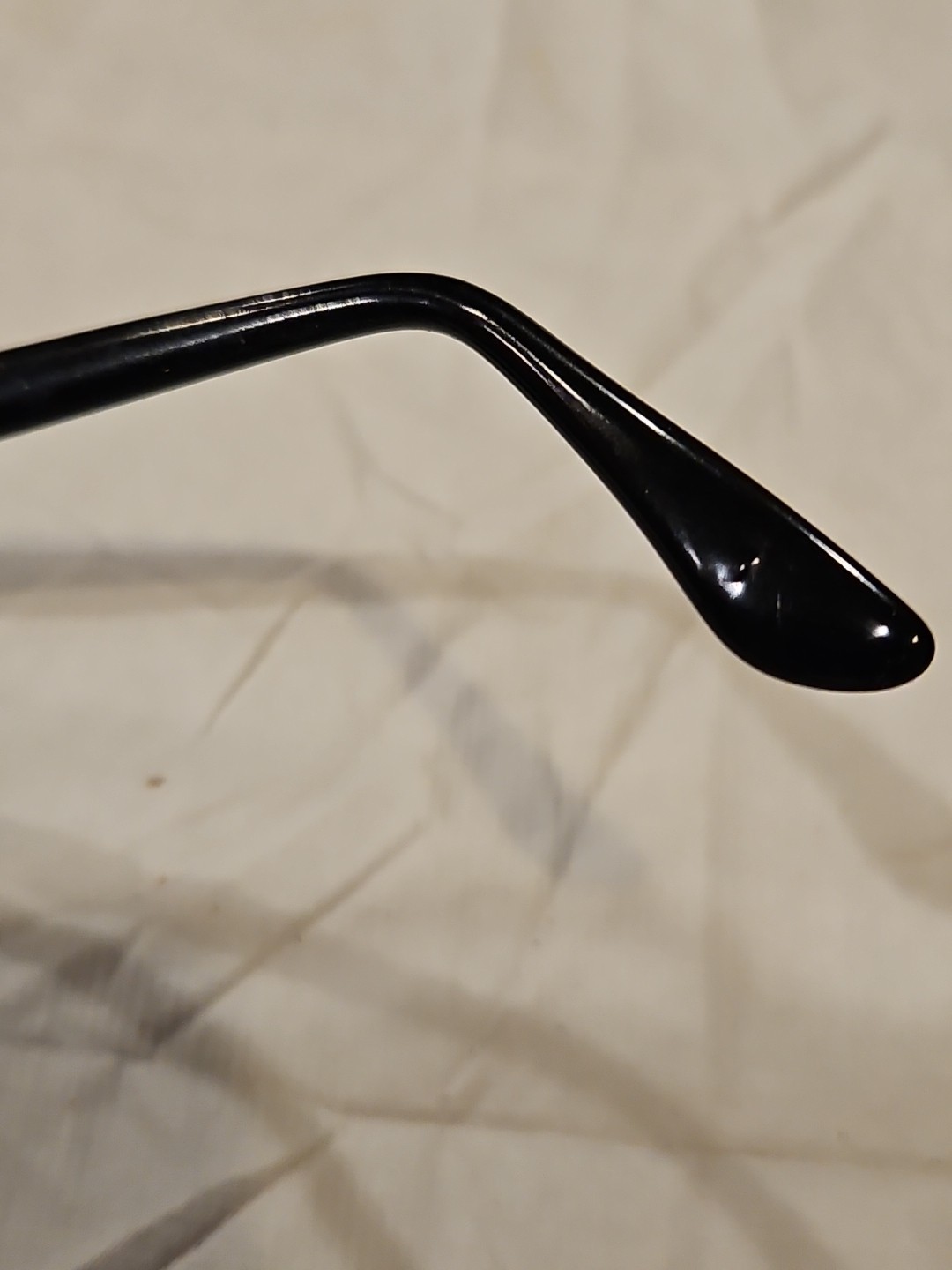 VINTAGE USS GI GOVERNMENT ISSUE 48-24 BLACK EYEGLASSES FRAME MILITARY EXCELLENT