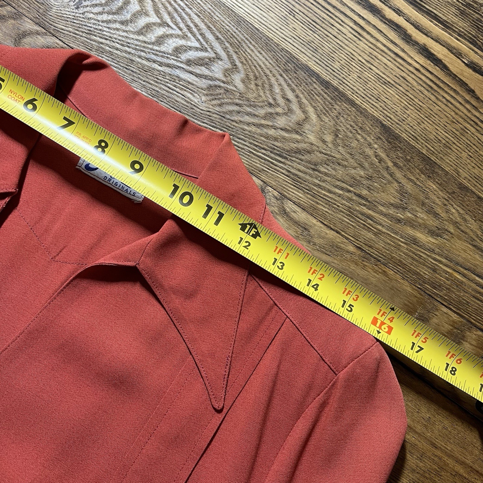 Vintage 40s/50s Hollywood Jacket Women’s Gabardine Orange/Red Sareze Miami M/L