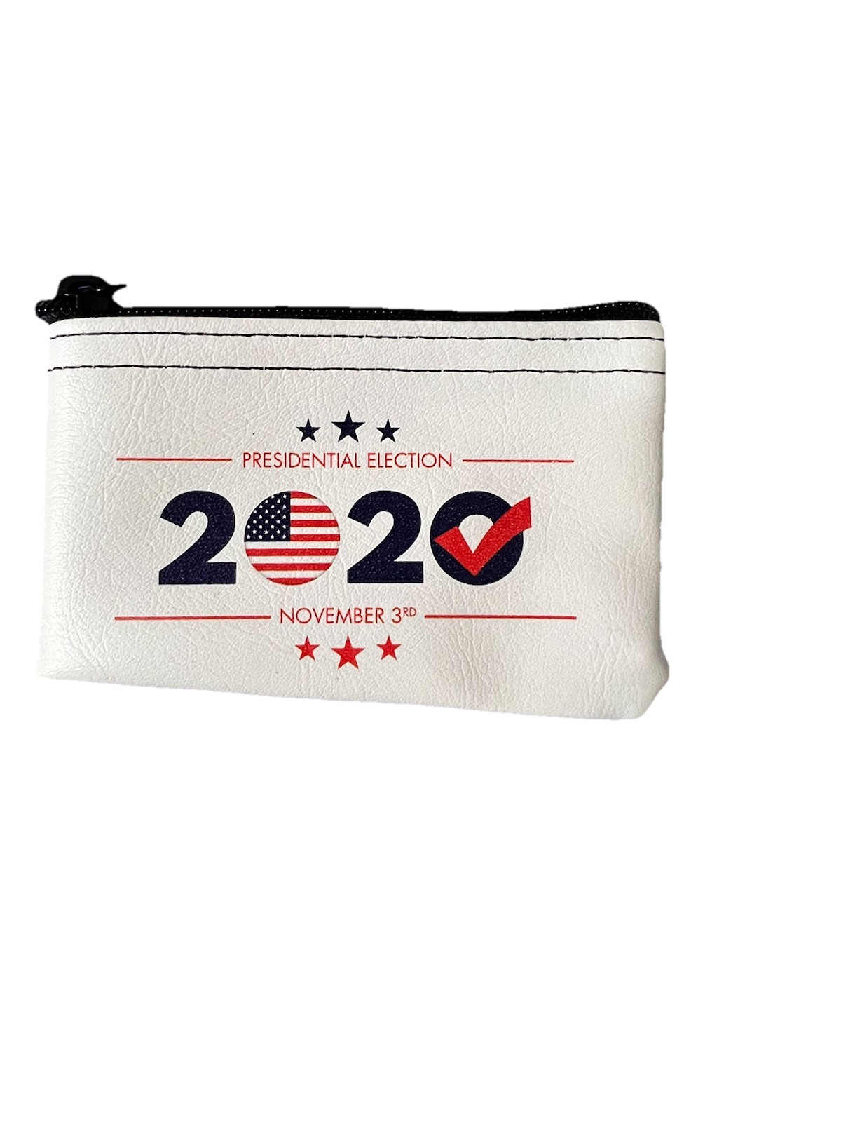 Vintage 5” Vinyl Zipper Bag A.Rifkin Co. USA RARE 2020 Presidential Election