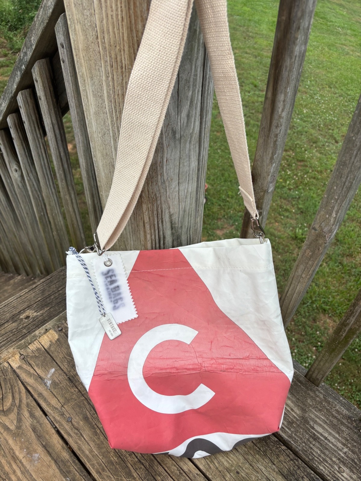 Vintage Sea Bags of Maine – Catalina Crossbody Tote Handbag – New