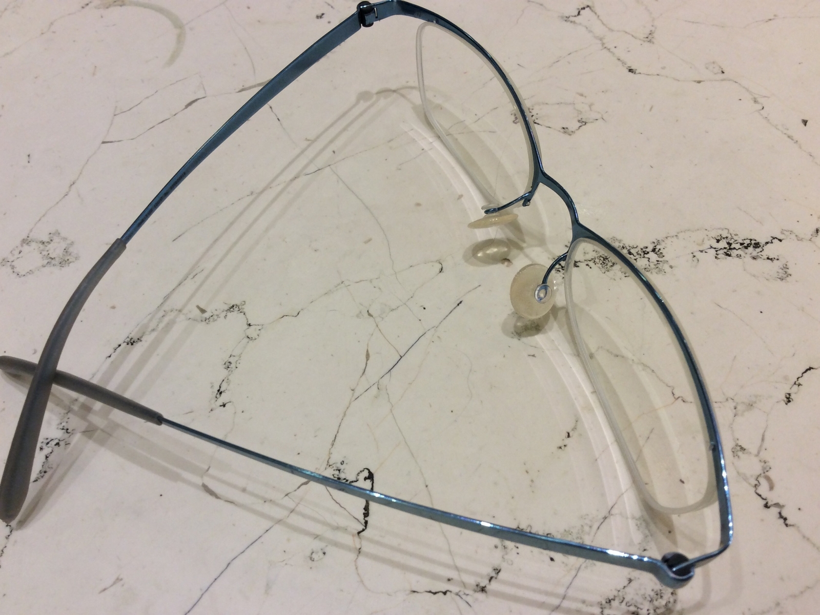 Lindberg Strip Titanium 7125 Glasses New Nilor 49-17 Blue -60%