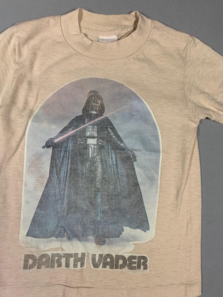 VINTAGE 70’S STAR WARS DARTH VADER T SHIRT 50 50 ORIGINAL KID / TODDLER SIZE
