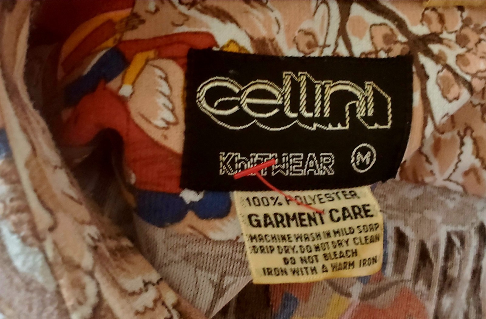 Vintage Men’s Novelty Shirt Persian Hunting Theme Cellini Knitwear C40 in