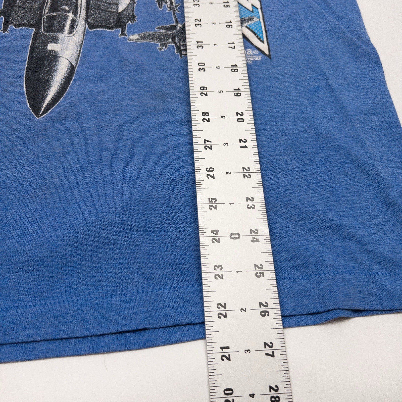 Vtg Screen Stars Best Air Force T Shirt Mens Large Blue Single Stitch USA Made