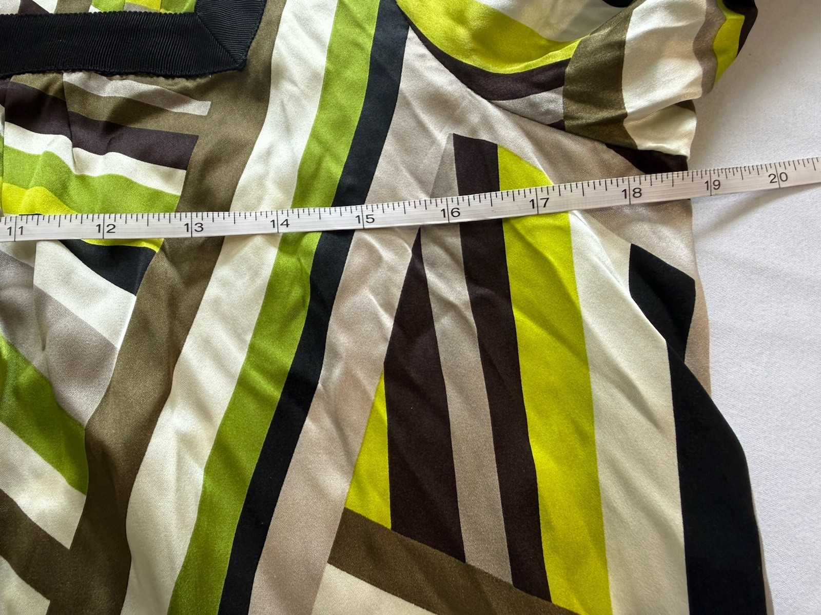 Vintage Oleg Cassini Silk Shift Dress Size 6 Abstract Geometric 80s 90s Designer