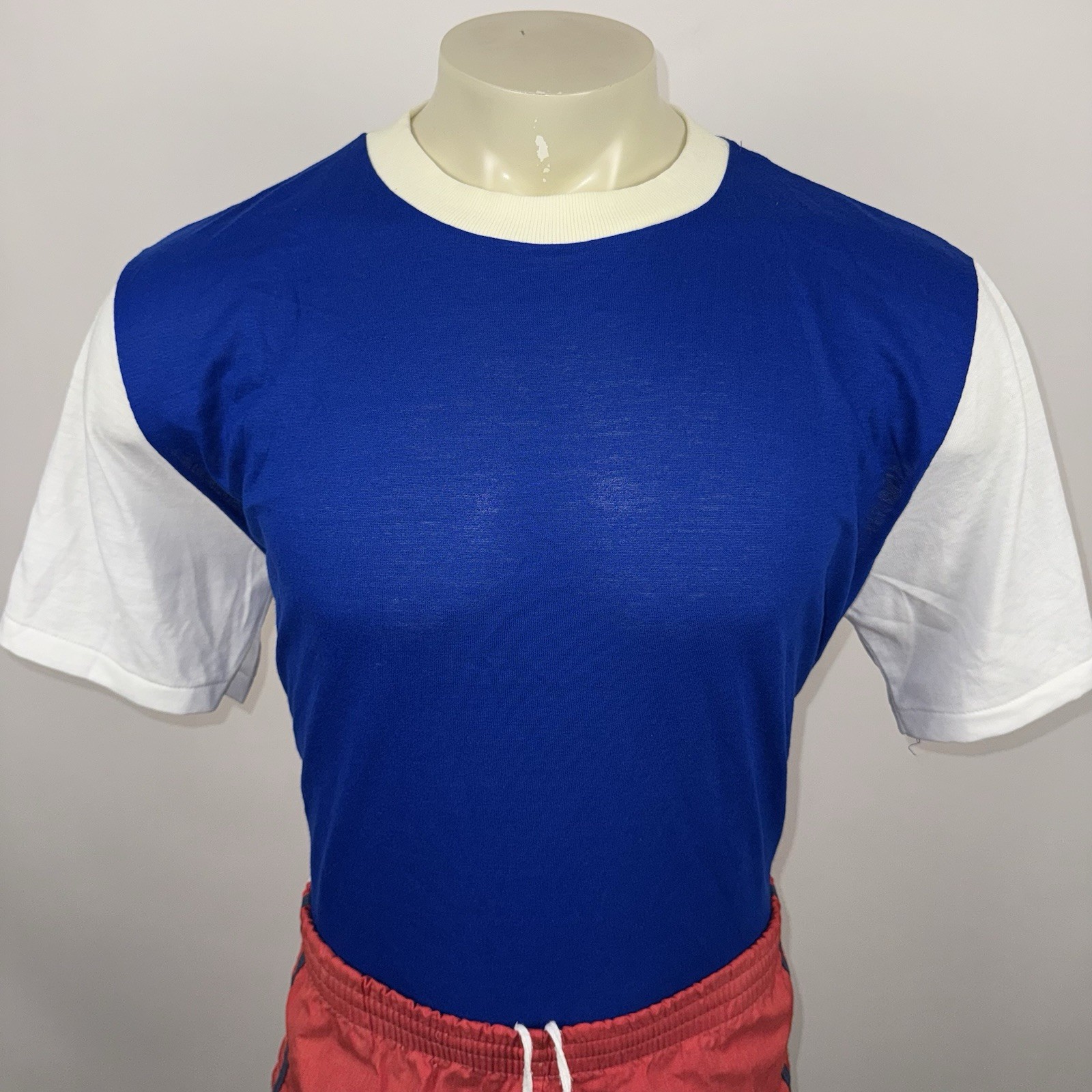Vtg 70s 80s Dodger Sportswear Shirt Mens XL Tee T-Shirt Blue Orlon Deadstock NOS