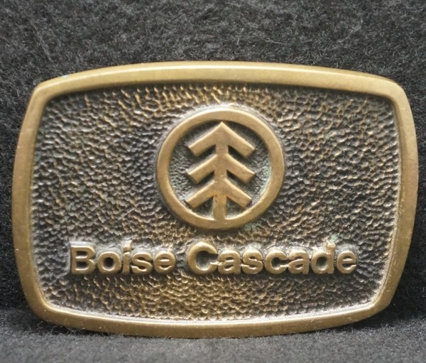 XB17138 NICE VINTAGE 1978 **BOISE CASCADE** ENGINEERED WOOD PRODUCTS BELT BUCKLE