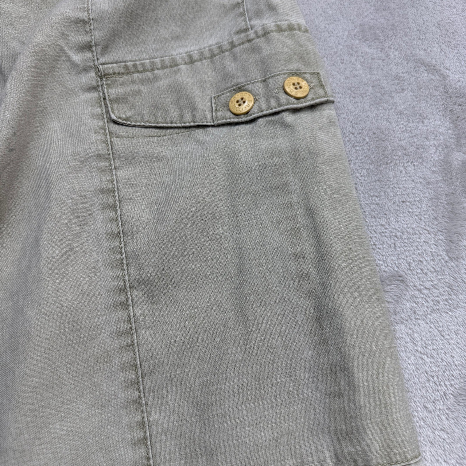 Vintage Cotler Cargo Pants Mens 34 Khaki Pleated High Waisted Utility Tapered