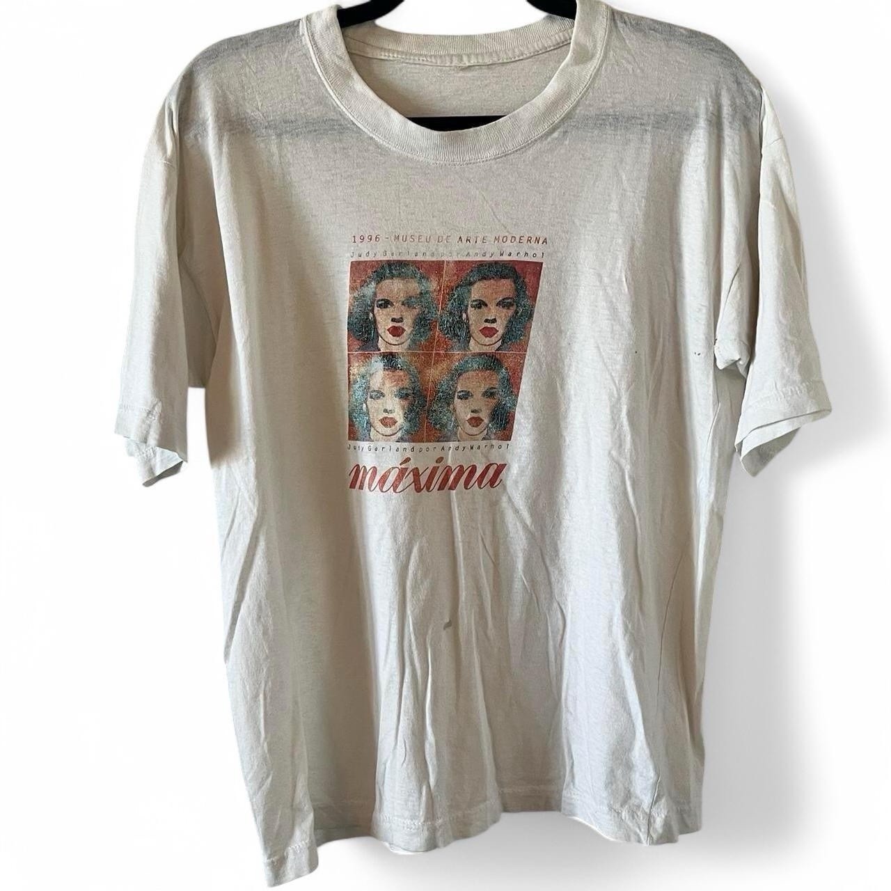 90s Andy Warhol x Judy Garland Art Tee1996 Maxima Exhibit @ MOMA NYC 19.5×23.5