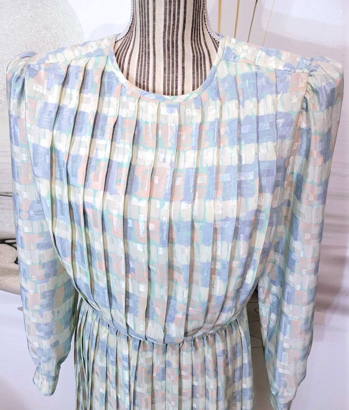 LISA MICHAELS USA Women’s Silk Ruffled DRESS Multicolor SZ 14-16