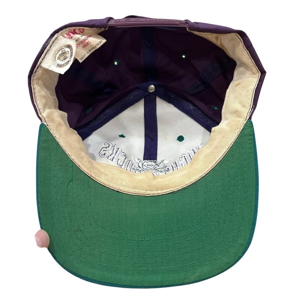 Anaheim Mighty Ducks Annco Vintage Purple Teal Hat Cap SnapBack Adjustable NHL