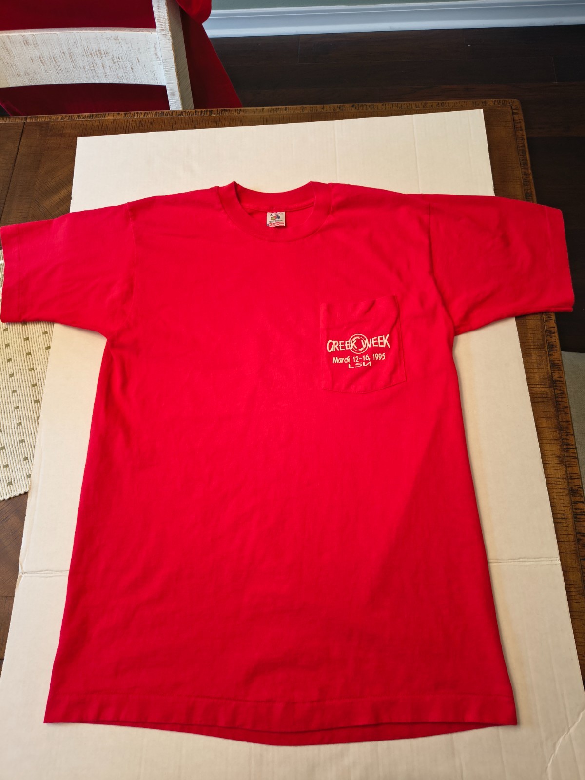 Vintage Single Stitch ’95 Greek Week LSU T Shirt – Fruit of the Loom USA