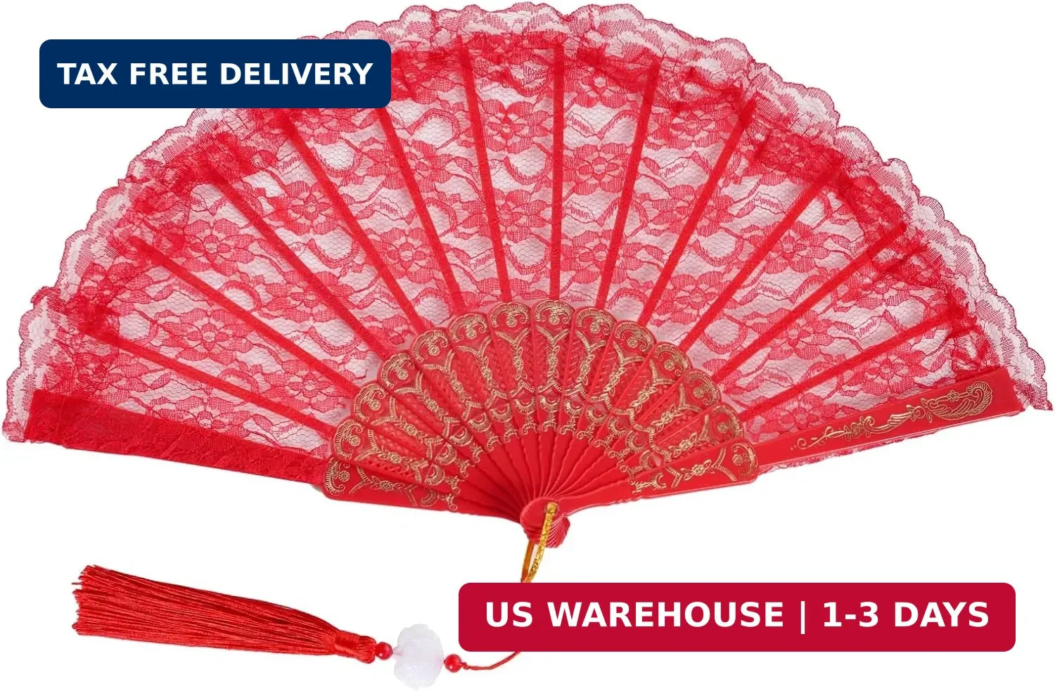 Jmkcoz Lace Handheld Folding Fan Embroidered Flower Bridal Hand Fan Chinese Japa