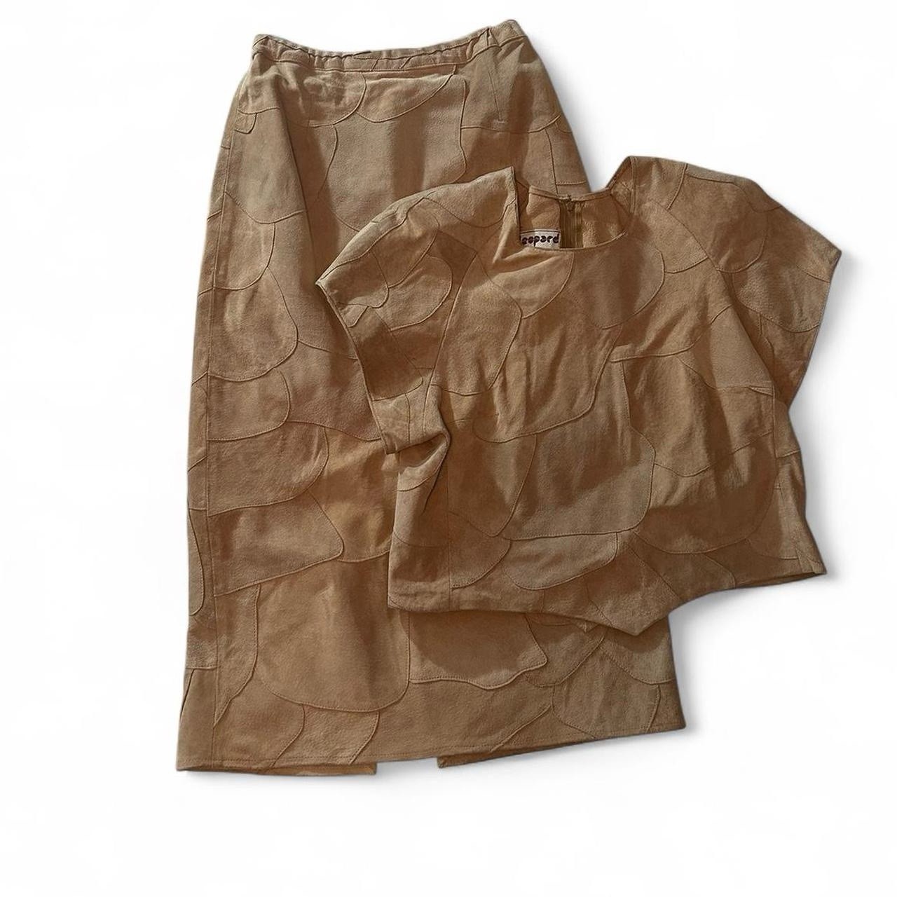 VINTAGE 70s/80s SUEDE SET — Leopard St. Thomas USVI