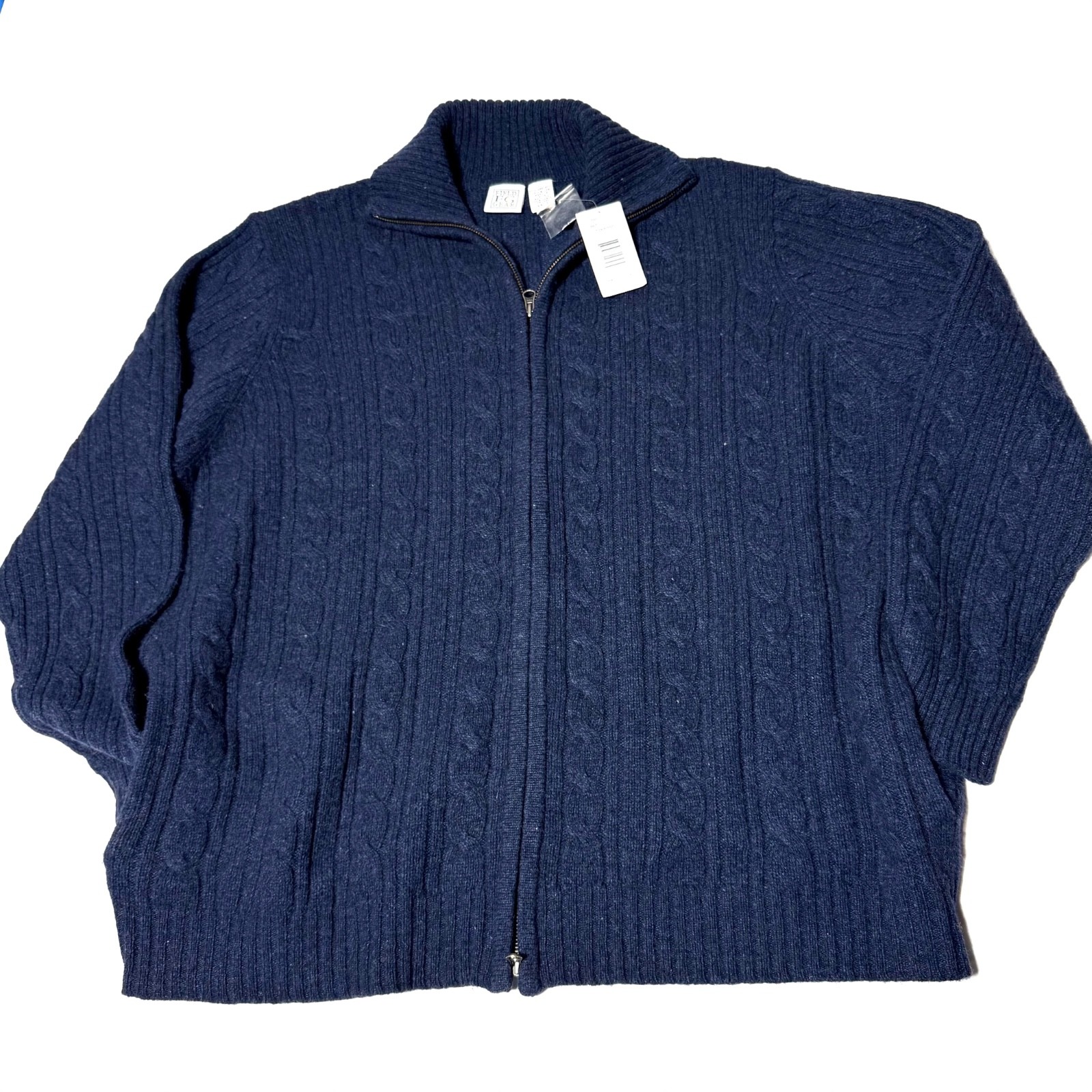 NWT Vintage Field Gear Wool Blend Cardigan Sweater Cable Knit Men’s Size XXLT