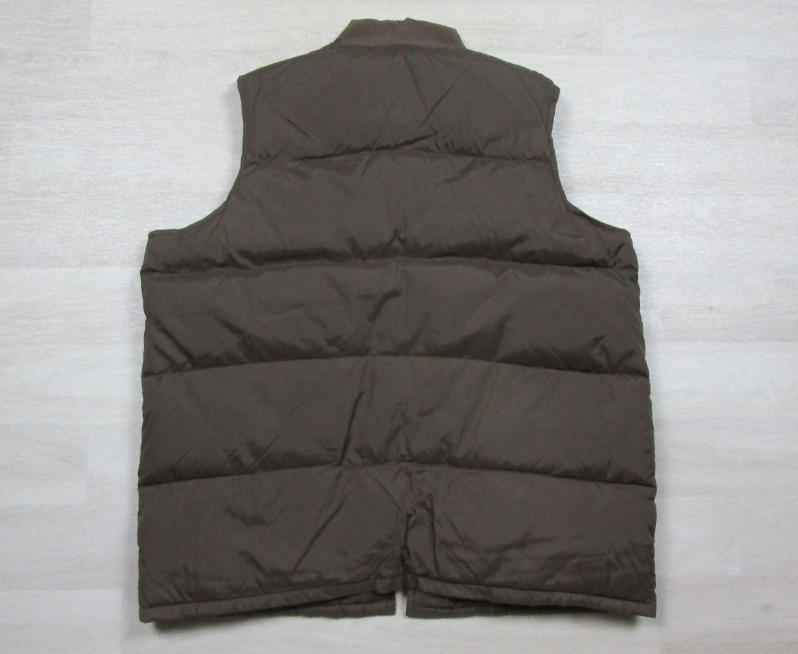Vintage 70s Sears Western Prime Goose Down Puffer Vest Mens (XL) Brown Outdoor