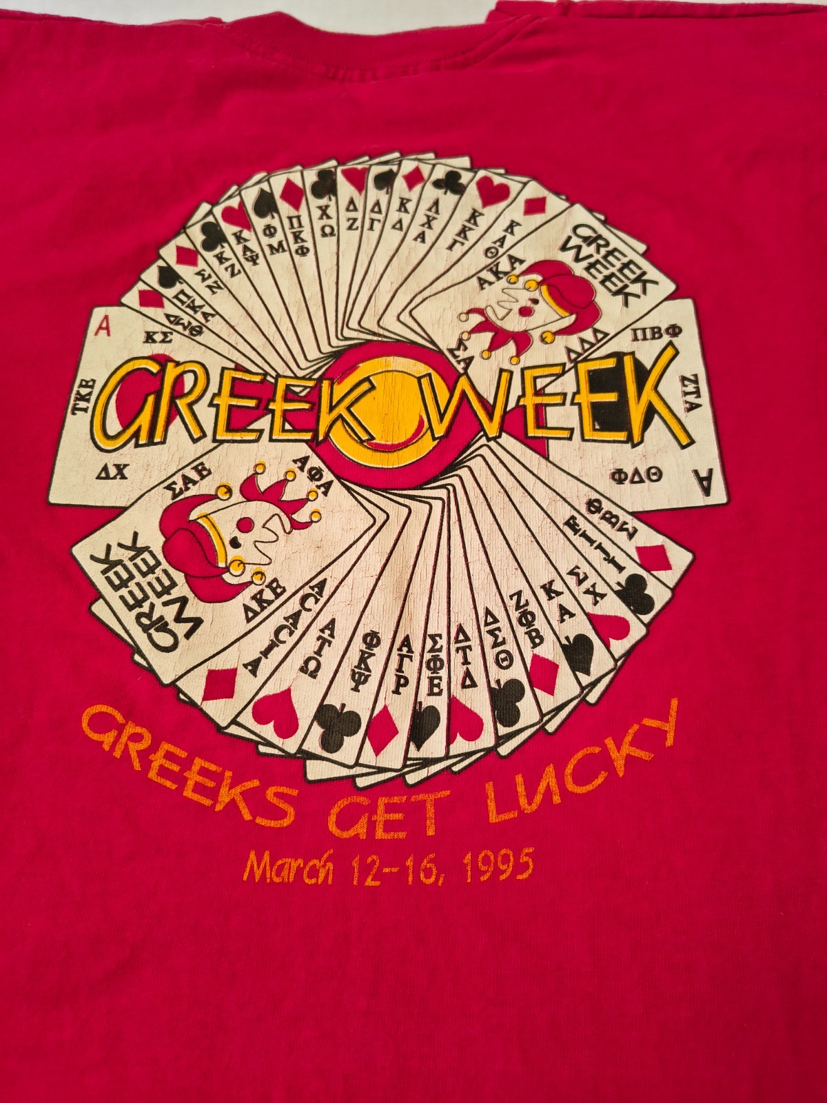 Vintage Single Stitch ’95 Greek Week LSU T Shirt – Fruit of the Loom USA