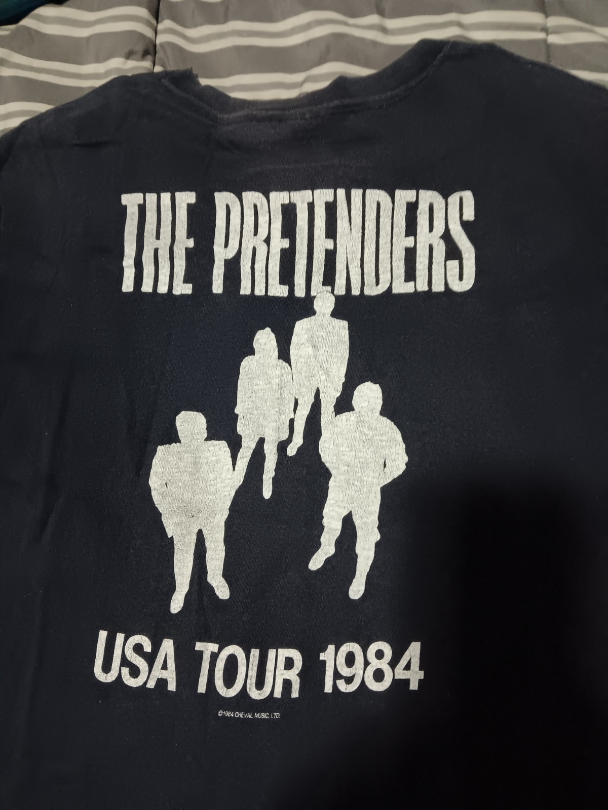 Rare 1984 Single Stitch Pretenders T-Shirt Super Rare Backside M MENS