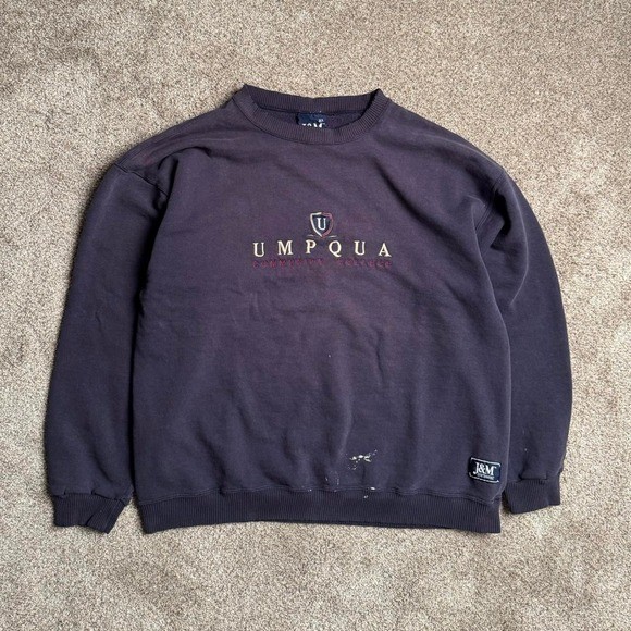 VINTAGE NAVY J & M MADE IN USA SWEATSHIRT