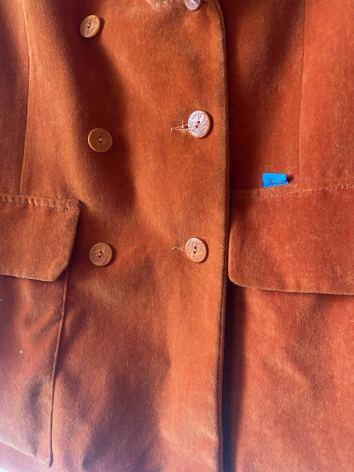 Jeans de Christian LaCroix Crushed Velvet Blazer with Removable Faux Fur Collar