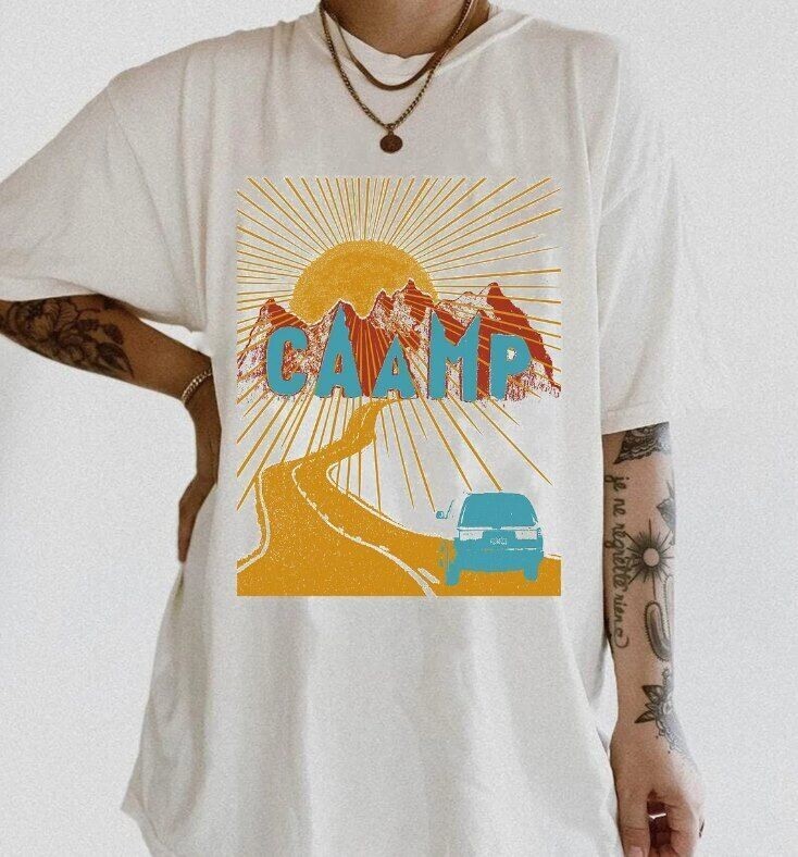 Caamp band Shirt, CAAMP BAND Fall Tour 2023 Unisex White T-Shirt