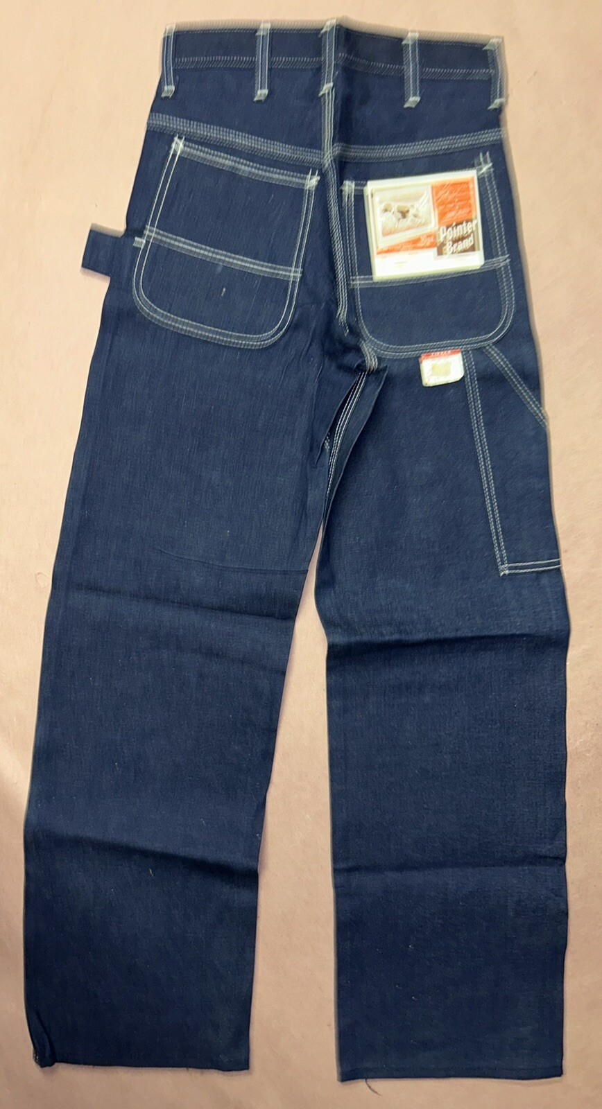 Vintage 1980’s Pointer Brand Carpenter Jeans, Deadstock NWT, Size 25×32