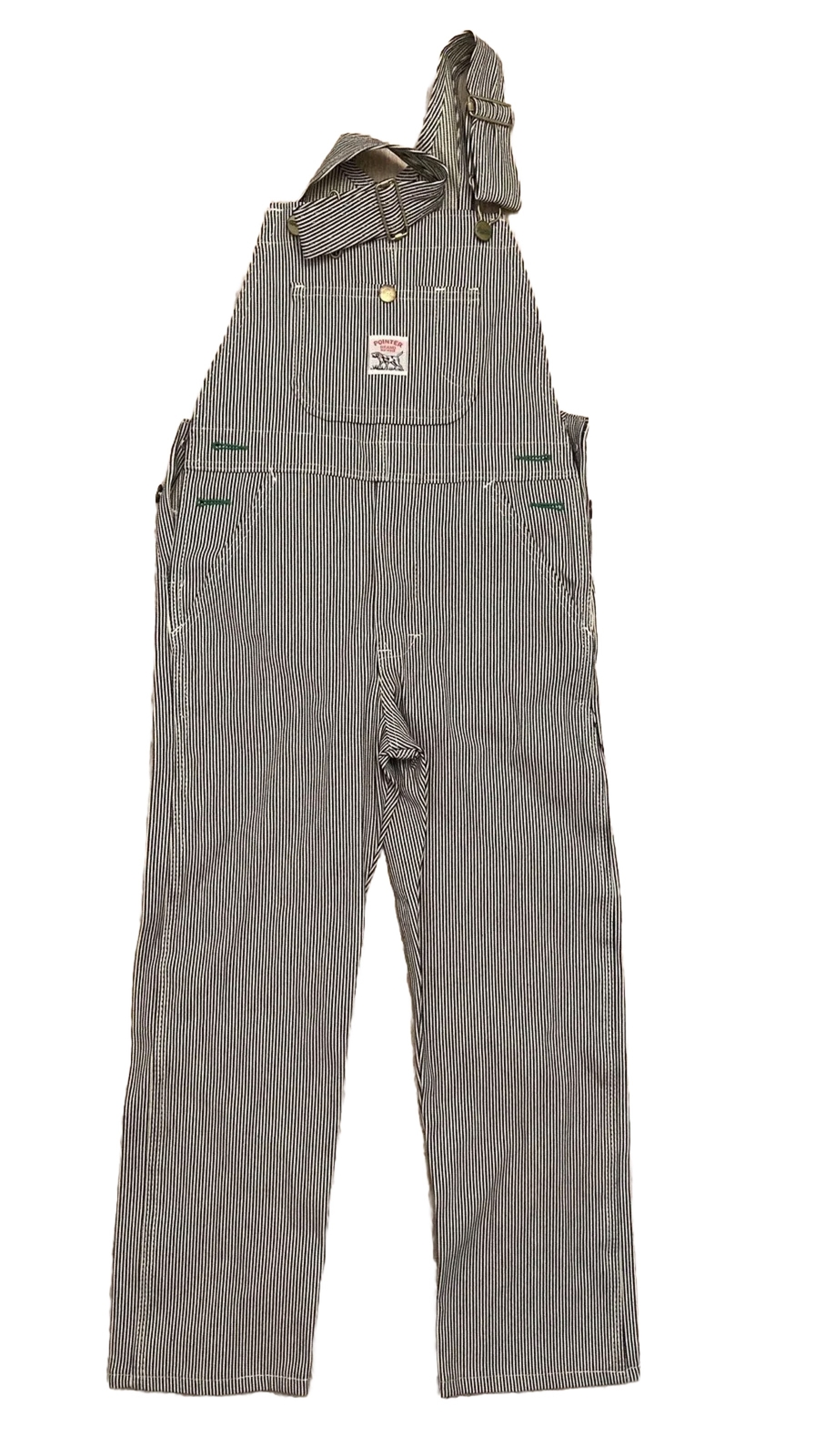 Overalls LC King Pointer Brand Stripe Denim 25×22 NWT Vintage Train Engineer 8-9