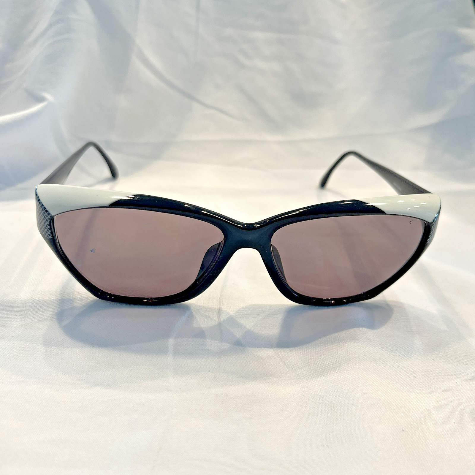 Vintage Vienna Line 1635 Black White Sunglasses 59-15 Optyl Made in Slovenia