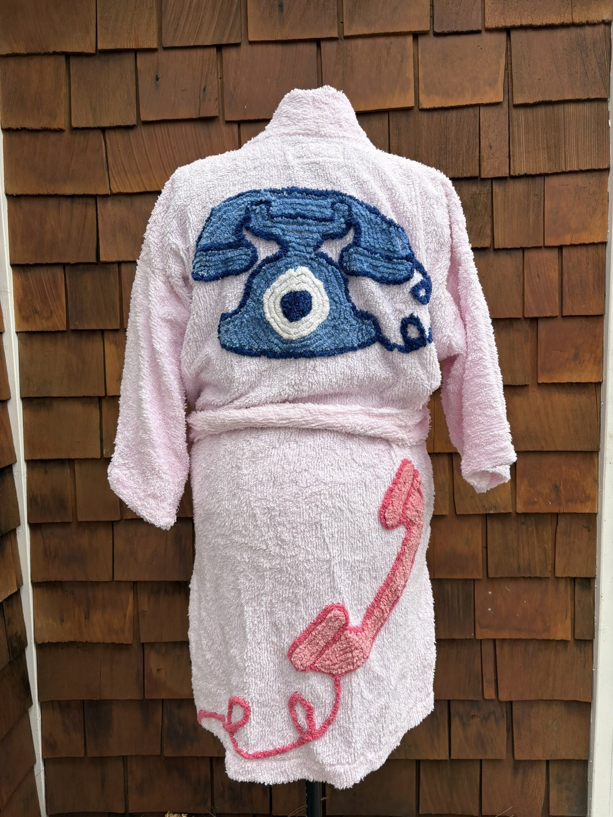 NWT M/L “Hotline” Telephone Vintage Chenille Robe Canyon Group by Damze