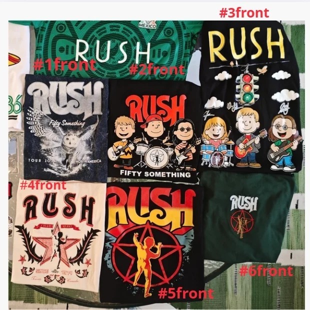 Rush Band T Shirt Fifty Something Mexico Tour 2026 Starman Rock Concert Reprint